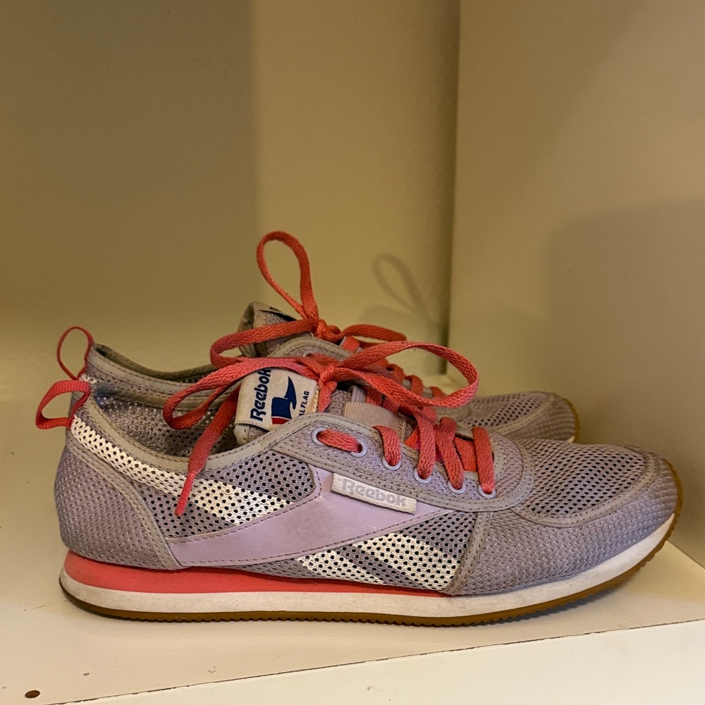 Reebok Women's Lavender and Coral Sneakers